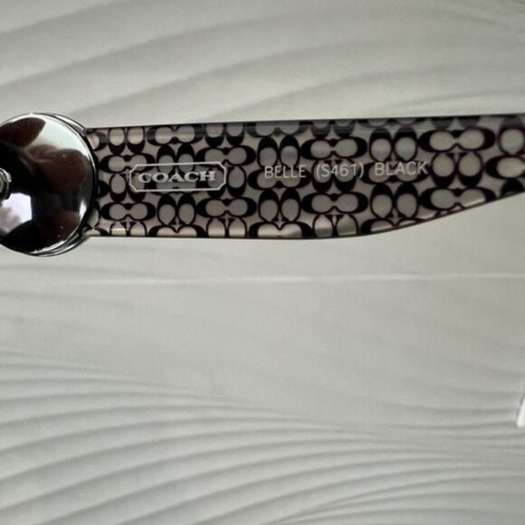 COACH WOMENS SUNGLASSES BELLE S461 BLACK - Picture 9 of 9